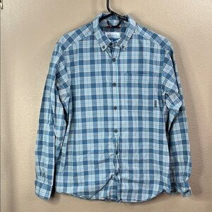 Columbia Blue Plaid Button-Down Shirt